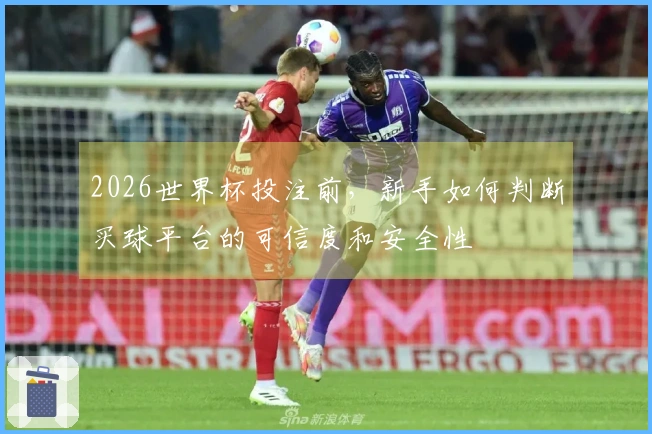 2026世界杯投注前,新手如何判断买球平台的可信度和安全性